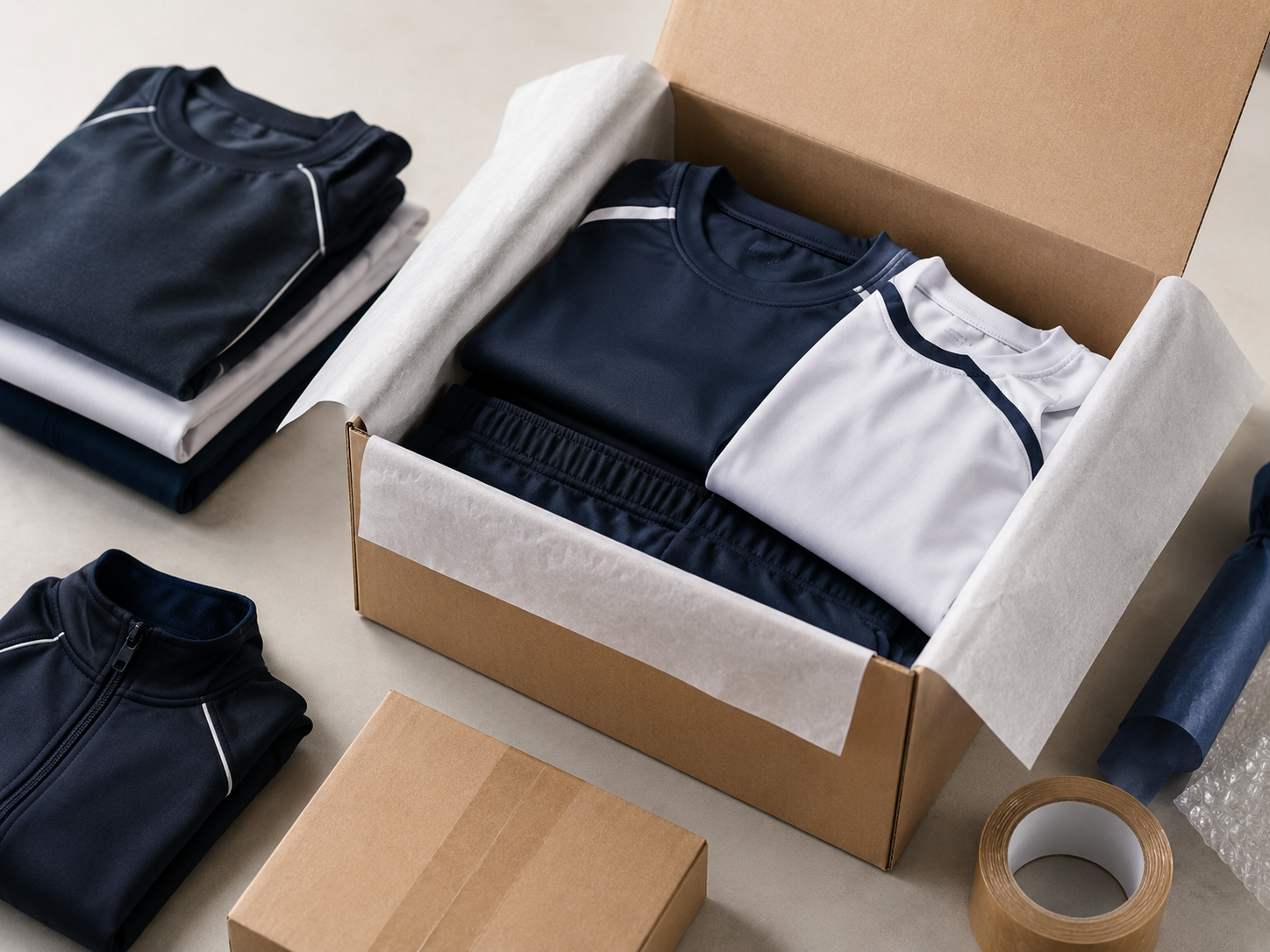 Clothes packing and delivery
